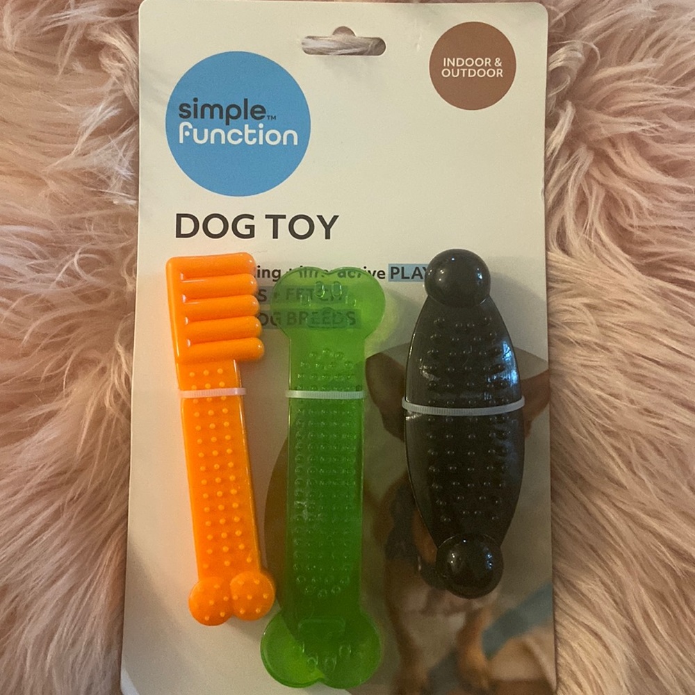 3 Chew Dog Toys